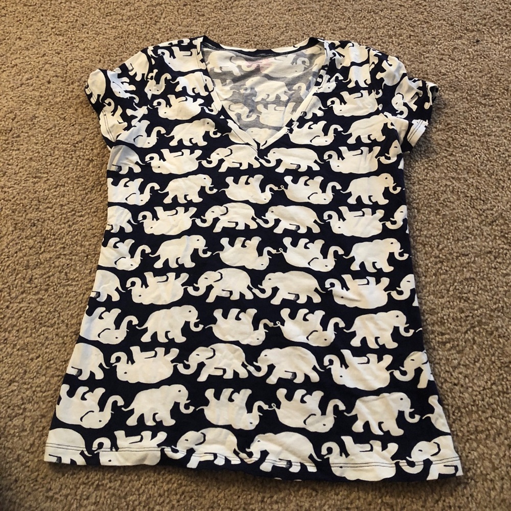 Lilly Pulitzer Tusk In Sun Michelle VNeck M